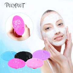 Pooypoot Silicone Cleanser Pads Face Wash Brush Exfoliating Cleansing Blackhead Remover Face Skin Care Tools 5 Colors Available