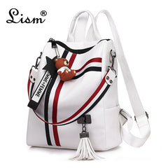 bags for women 2018  new retro fashion zipper ladies backpack PU  Leather high quality school bag shoulder bag for youth bags
