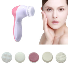 5 in 1 Electric Facial Pore Cleanser Deep Clean Wash Face Cleansing Brush Machine SPA Spin Brush Skin Care Tool Massage Cleanser