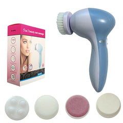 5 in 1 Electric Facial Pore Cleanser Deep Clean Wash Face Cleansing Brush Machine SPA Spin Brush Skin Care Tool Massage Cleanser