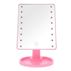 Professional LED Touch Screen Makeup Mirror Luxury Mirror With 16/22 LED Lights 180 Degree Adjustable Table Make Up Mirror