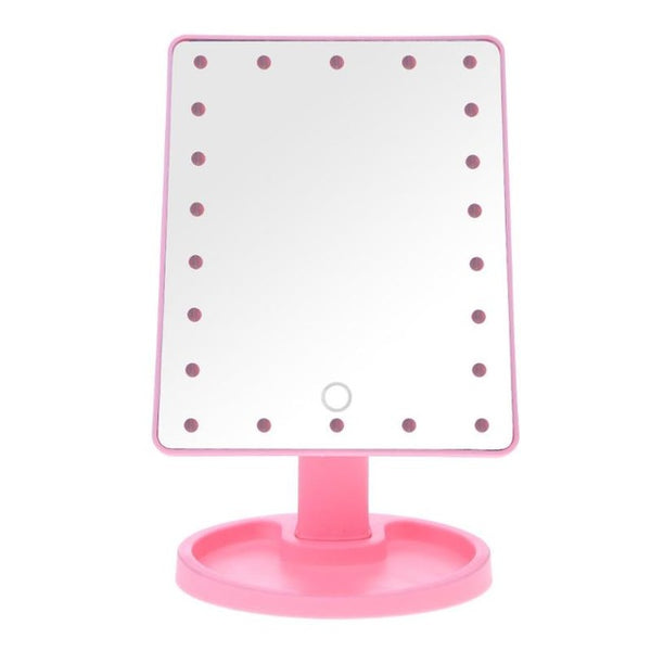 Professional LED Touch Screen Makeup Mirror Luxury Mirror With 16/22 LED Lights 180 Degree Adjustable Table Make Up Mirror