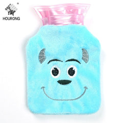 Cute Hot Water Bottles Hand Feet Warming Cartoon Water Filling Hot Water Bag Bottles Winter Portable Hand Warm Water Bottle