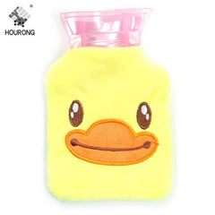 Cute Hot Water Bottles Hand Feet Warming Cartoon Water Filling Hot Water Bag Bottles Winter Portable Hand Warm Water Bottle