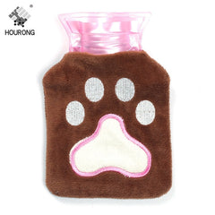 Cute Hot Water Bottles Hand Feet Warming Cartoon Water Filling Hot Water Bag Bottles Winter Portable Hand Warm Water Bottle