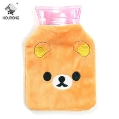Cute Hot Water Bottles Hand Feet Warming Cartoon Water Filling Hot Water Bag Bottles Winter Portable Hand Warm Water Bottle